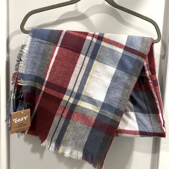 Plaid cozy blanket scarf - Picture 1 of 2